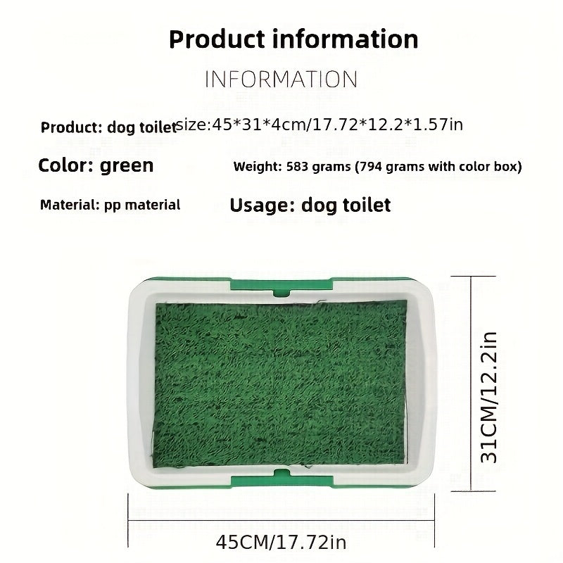 Leak-Proof Silicone & PP Dog Potty Trainer - Easy Clean-Up, Three-Layer Design Pet Toilet for Indoor Use, Ideal for House Training Puppies, Housebreaking Aid|Petfriendly Design|Silicone Dog Toy