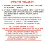 Durable Double Switch Retractable Pet Leash For Dogs - Easy Control And Comfortable Grip