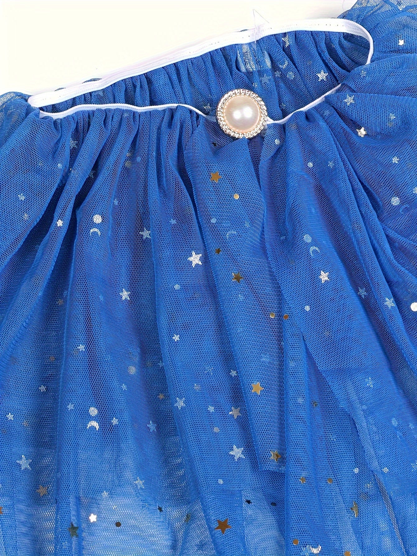 Capa brillante para niños con estampado de estrellas: chal de poliéster con botones, estampado floral, corte holgado, ideal para niños a partir de 3 años. Tejido de punto: 95 % poliéster, 5 % elastano.