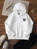Girls' Cozy Hooded Sweatshirt - Casual Long Sleeve Pullover with Letter Print, Perfect for Fall/Winter - Machine Washable