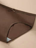 4pcs Sexy Cotton Briefs for Women - Comfortable & Breathable with Bow Detail, Solid Color