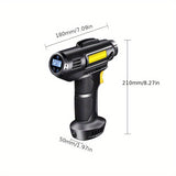 Ultra-Fast 120W Portable Air Compressor & Tire Inflator - Cordless, USB Rechargeable with Digital Pressure Gauge & Light, Ideal for Cars, Motorcycles, Bicycles & Balls