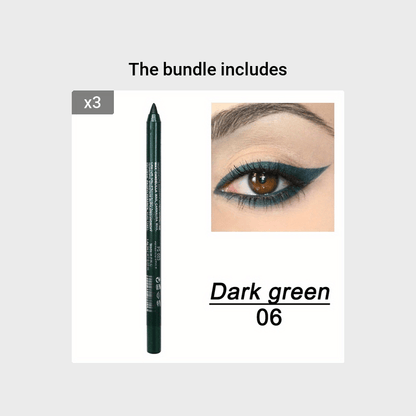 14-Color Colourful Eyeliner Pen, High Pigmented Pearly Glitter Shimmer Metallic Finish, Smokey Punk Gothic Style Eyeliner, Long Lasting Waterproof Eyeliner Stick For Music Festival