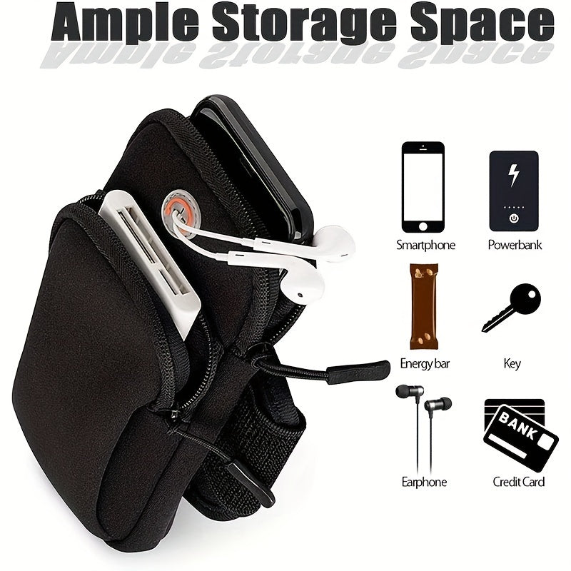 Waterproof Running Arm Bag for Mobile Phones - Securely Store Your Phone While Exercising