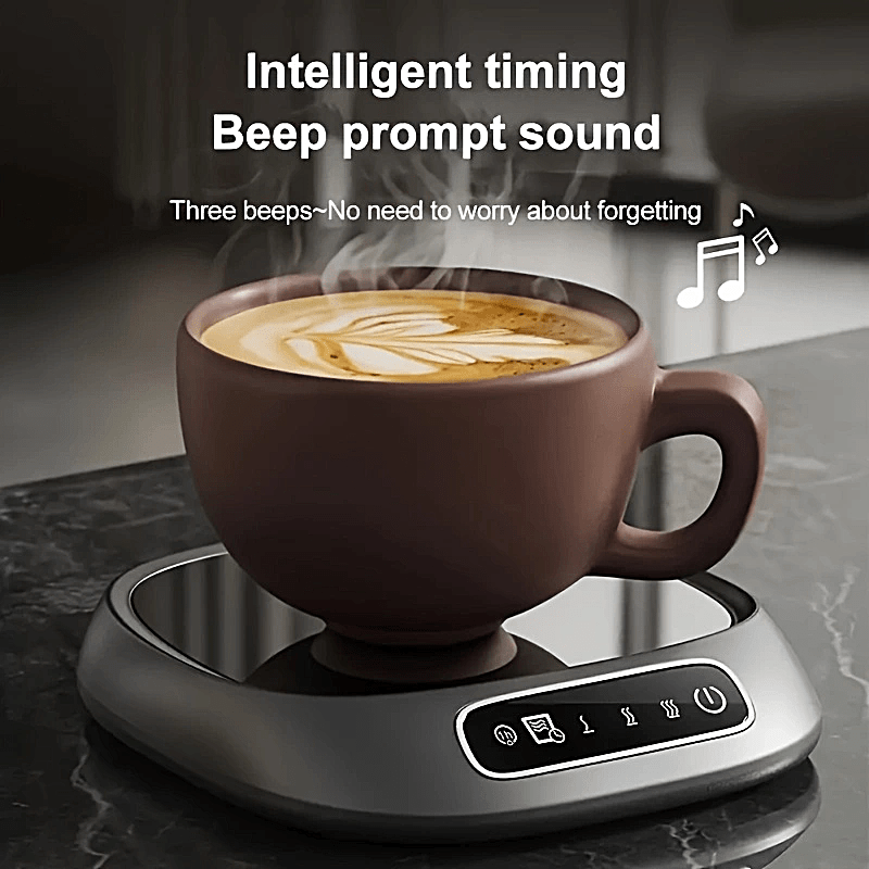 1pc New Smart Constant Temperature Touch Screen Heating Cup Mat Insulation Warm Cup Mat, 3-Speed Temperature Control, USB Powered Heating Pad for Drinks, Milk, Tea, Hot Chocolate, Ideal for Home and Office Use