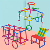 530pcs Early Education Children's Smart Stick Toys, Random Colors And Shapes, Birthday Gift, Holiday Gift