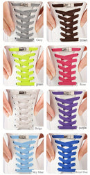 1 Pair Free-Tie Shoelaces Set, 2pcs Elastic Shoelaces & 2pcs Shoelaces Buckles For Sneakers Canvas Shoes