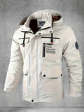 Chaqueta Softshell para hombre, abrigo con capucha y múltiples bolsillos para primavera y otoño, chaqueta impermeable y resistente al viento para exteriores para senderismo y acampada