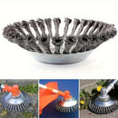 Heavy-Duty Steel Wire Trimmer Head - Ideal for Efficient Garden & Lawn Care, Metal Construction