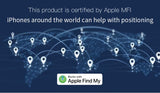 Minirastreador GPS versátil: localizador personal en tiempo real para mascotas, carteras y llaves | Batería con 1 año de duración | Compatible con Find My Key de Apple | Ideal para perros, gatos y más | Incluye batería de botón no recargable