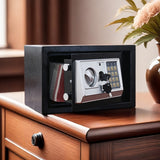 Large All-Steel Fireproof Burglar-Proof Safe with Combination Lock, Home Office Financial Cash Management Box, Jewelry Collection Safe, Wall-Mounted/Cabinet-Mounted, Electronic Password Lock, No Battery Included