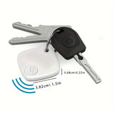 Minirastreador GPS versátil: localizador personal en tiempo real para mascotas, carteras y llaves | Batería con 1 año de duración | Compatible con Find My Key de Apple | Ideal para perros, gatos y más | Incluye batería de botón no recargable