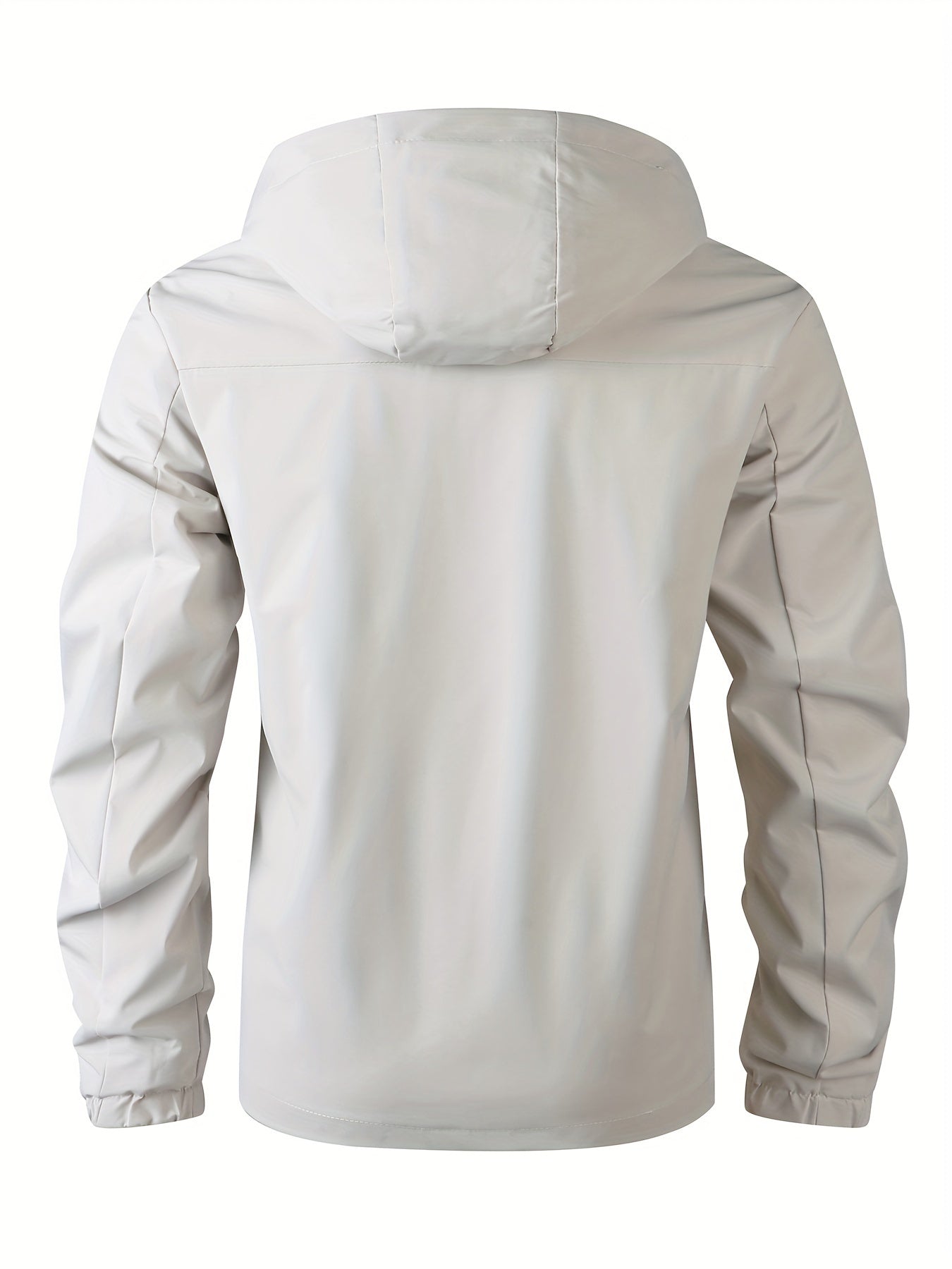 Men's Fashion Casual Waterproof Windbreaker Hooded Jacket, Outdoor Coat With Zip Pockets – Lightweight And Breathable