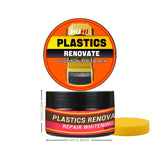 Multi-Purpose Car Restoration Kit: Plastic Parts Renewal, Interior Shine Wax, Tire Protector, Black Vehicle Yellowing Repair & Nano Crystal Coating