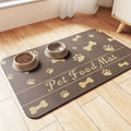 100% Absorbent Pet Feeding Mat, Dog Food and Cat Food Mat with Overflow Protection for Floors, Dog Meal Mat Water Bowl, Pet Accessories