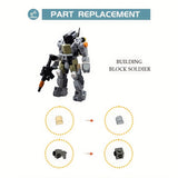 MOC Robot Building Kit Armor Action Figure Building Model Toy Collectible Toy For Kids Adults Christmas Birthdays Gift