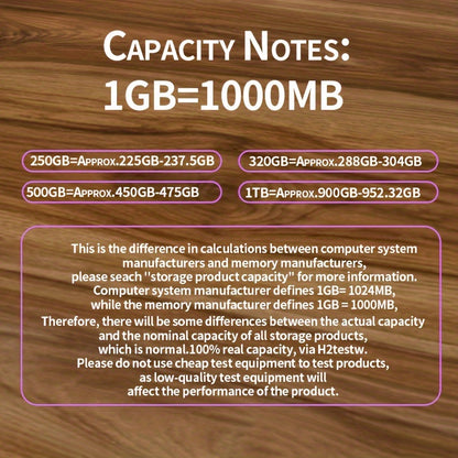 1TB/500GB/320GB Portable External Hard Drive, USB 3.0, High Gloss, Brushed Texture, Compatible with Laptops, NTFS File System, Mechanical Hard Drive, Plug-and-Play
