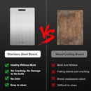 Premium Titanium Chopping Board - Double-Sided, Food-Grade Stainless Steel for Kitchen & Dining