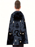 Kids' Halloween Superhero Cape - Storytelling Cloak for Boys &amp; Girls, Perfect for Parties &amp; Dress-Up, Polyester, Hand Washable (3-6 Years)