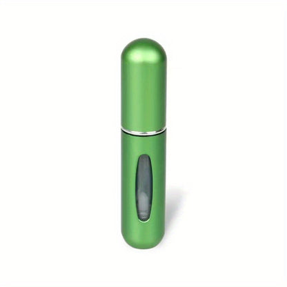 Botella de perfume compacta y recargable con atomizador: perfecta para viajar.