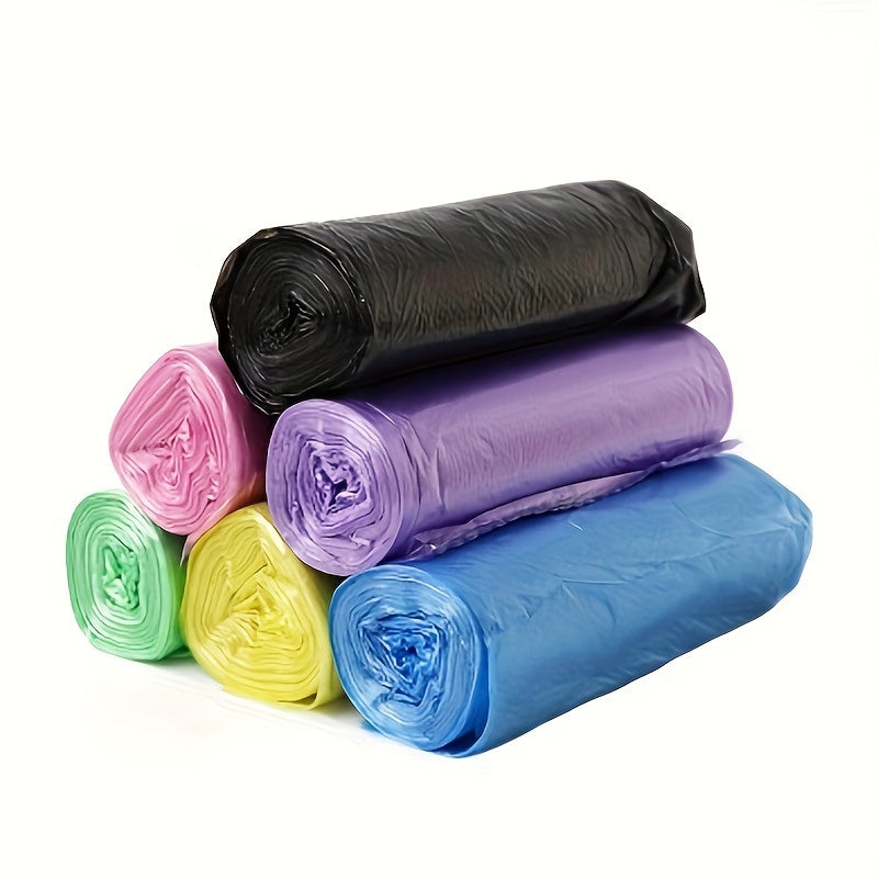 5 rollos, 1 pieza de 100 bolsas de basura desechables: ¡para limpieza del hogar, la cocina, la oficina y el restaurante!