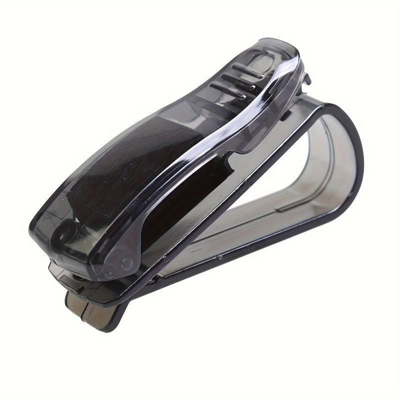 1 soporte multifuncional para visera de coche, moderno, con ranura para billetes y tarjeta de identificación. Material ABS duradero, apto para la mayoría de vehículos.