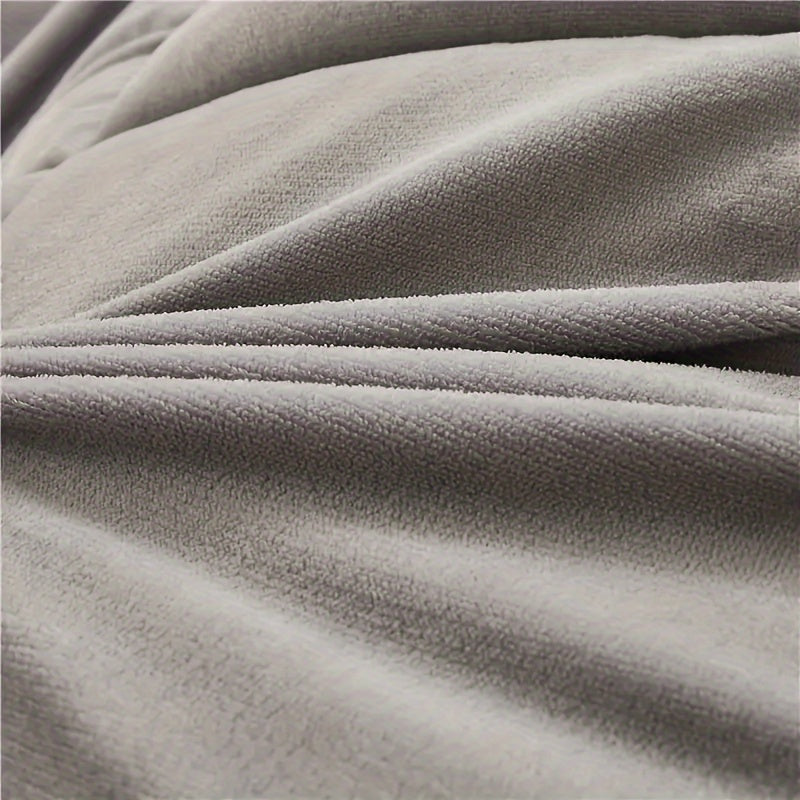Reversible Plaid Comforter - Contemporary All-Season Quilted Duvet Insert with Box Stitch, Ultra Soft Milk Velvet Fabric, Medium Weight Polyester Fill, Machine Washable, Multipurpose - Available in 9 Sizes, Christmas Present
