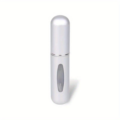 Botella de perfume compacta y recargable con atomizador: perfecta para viajar.