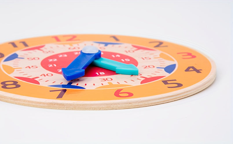 Wooden Educational Clock, Students' Clock Model, Digital Clock Toy, Children's Time Learning Toy Christmas, Halloween Gift