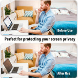 15.6-Inch Laptop Privacy Screen Protector for 16:9 Widescreen, Anti Glare Blue Light Filter, UV Protection, Visual Security Display Film