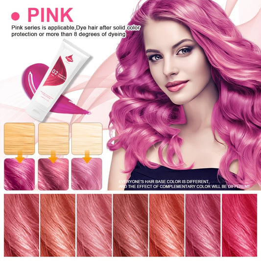 Champú para tinte semipermanente, 3.5 fl.oz, realza el brillo y hace espuma para crear colores vibrantes para el cabello común: brillo duradero para uso diario, cosplay, fiestas navideñas y Halloween, tanto para hombres como para mujeres