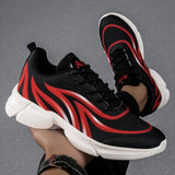 Men's Breathable Lightweight Sneakers - Comfortable, Non-Slip Running Shoes with Lace-Up Closure