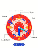 Wooden Educational Clock, Students' Clock Model, Digital Clock Toy, Children's Time Learning Toy Christmas, Halloween Gift
