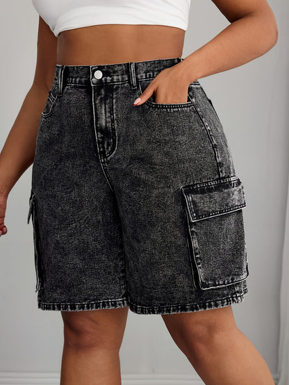 Gray Women'S Denim Shorts