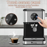 Espresso Machine, 20 Bar Expresso Coffee Machine, 1.5L Removable Water TankSemi-Automatic Coffee Machine With Steam Wand For Espresso, Latte, And Cappuccino, 1050W(FREE Add Plug Adapter)