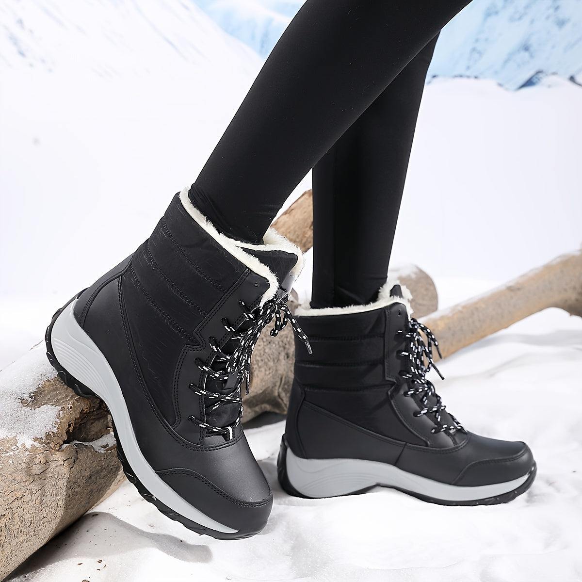 Cozy & Stylish Women's Winter Snow Boots - Warm, Non-Slip, Fashionable Mid-Calf Design with Soft Lining, Short Boots