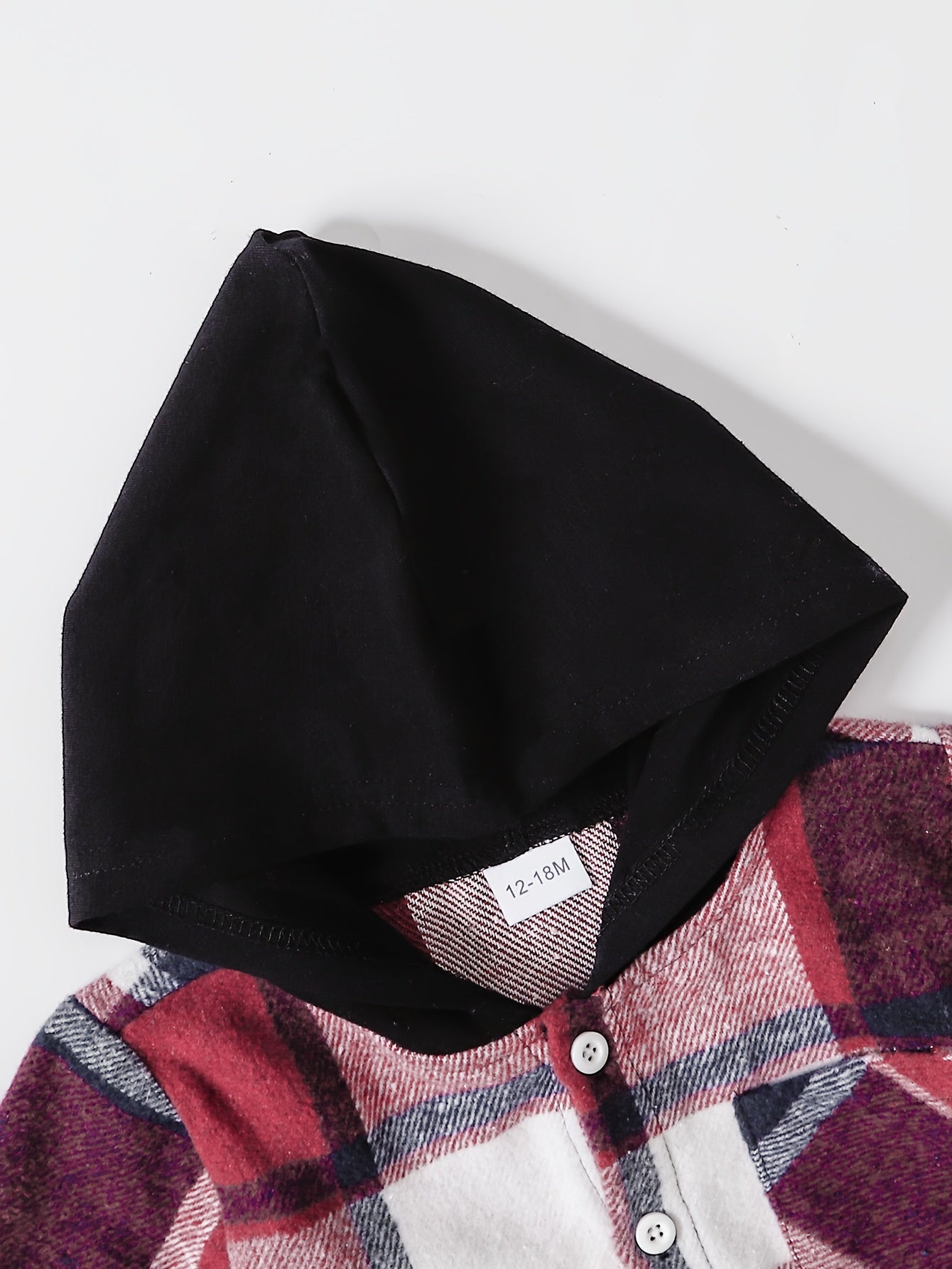 Conjunto informal de sudadera y pantalones de manga larga con capucha a cuadros para bebés y niños pequeños, para exteriores, invierno/otoño