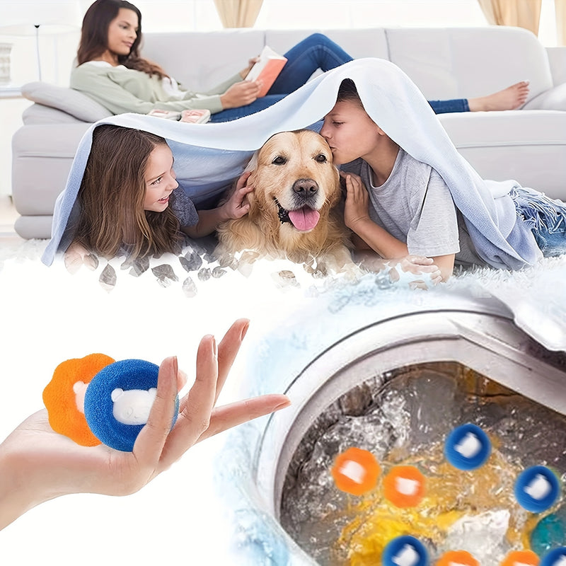 3/6 Pack Pet Hair Remover Balls for Laundry, Wrinkle & Lint Reduction, Reusable Dryer Balls, Formaldehyde-Free, Non-Waterproof, Body Use - Saves Drying Time