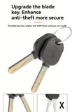 High-Security Bike Cable Lock with Key, Brushed PVC Finish, Anti-Theft Shear-Resistant, Waterproof, 12mm Thick, 125cm Length with Mounting Bracket