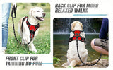 No Pull Dog Harness Front Clip Heavy Duty Reflective Easy Control Handle For Large Dog Walking