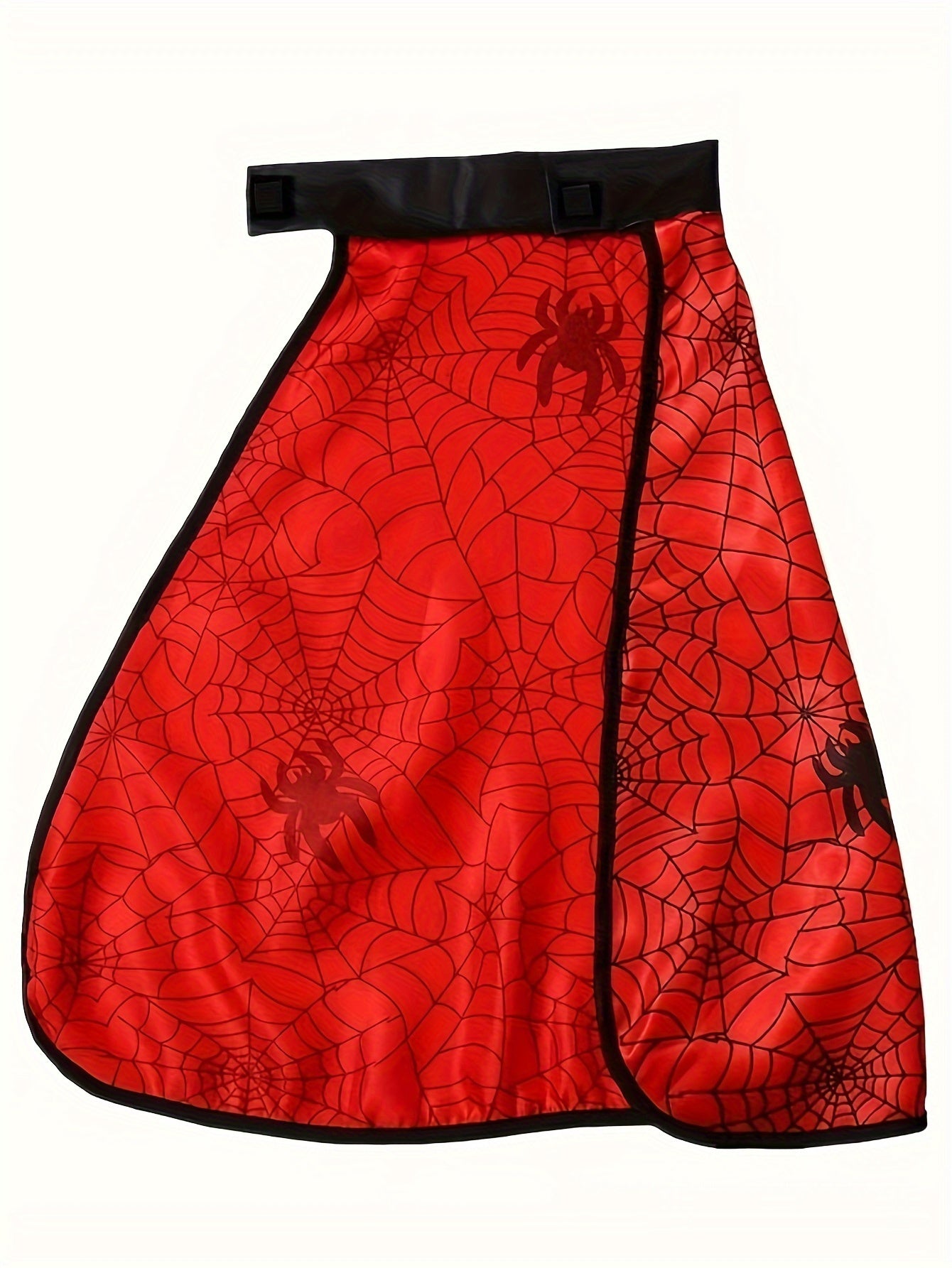 Capa de telaraña para niño con máscara de Halloween y muñequeras, conjunto de disfraz de héroe vibrante, ideal para los amantes de las fiestas, estilo festivo.