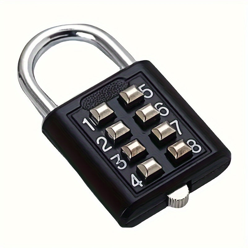 1pc Combination Password Rotary Padlock, Durable Alloy, Secure Number Code Lock For Suitcase, Luggage, Drawer, Bicycle, Travel, Cabinet Security
