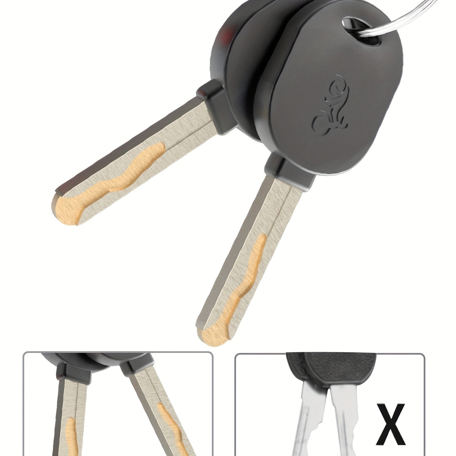 High-Security Bike Cable Lock with Key, Brushed PVC Finish, Anti-Theft Shear-Resistant, Waterproof, 12mm Thick, 125cm Length with Mounting Bracket