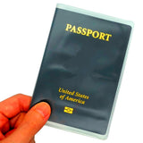 Frosted Clear Passport Cover, Transparent PVC Passport Holder, Creative Travel Certificate Document Organizer