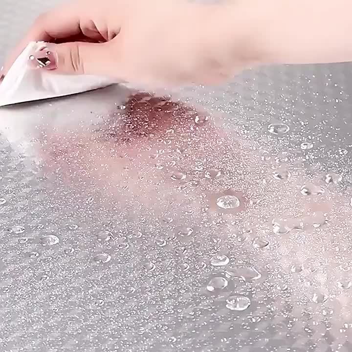 1 Roll Self-Adhesive Aluminum Foil Kitchen Stickers - Waterproof, Oil-Proof, High Temperature Resistant Wallpaper, Easy to Clean & Cut, Textured Surface for Cabinets, Stoves, and Countertops, Stove Area Cover | Modern Kitchen