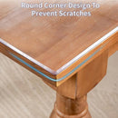 1pc Multi-Size Clear Table Protector Plastic Tablecloth Wipeable Water Resistant Vinyl Tablecloth PVC Screen Protector for Rectangle Dining Tables Mat Desk Pad Wooden Furniture Protector