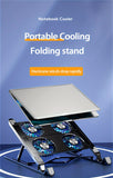 Foldable Laptop Radiator And Holder, Cooling Pad Bracket With Silent Fan For Macbook Tablet Notebook Stand Table For Laptop Accessories