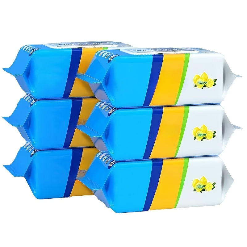 1 Pack Contemporary Kitchen Wet Wipes, Extra Strength Grease & Oil Removal, Thick Non-Woven Fabric, Hand Wash Only, Lightweight, Vegetable Theme, Oblong Shape, Polyester & Terrycloth Blend, Plastic Cover
