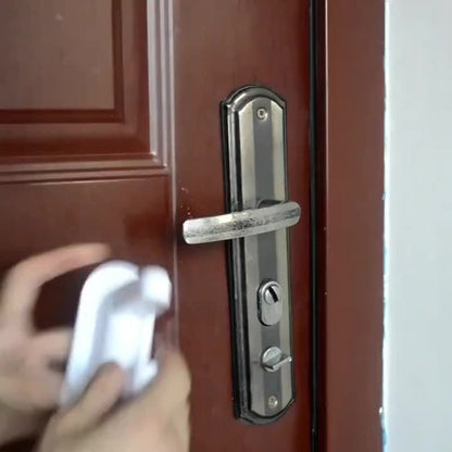 1 manija de bloqueo de protección de apertura de puerta de seguridad, cerradura de seguridad antirrobo, ¡no se requieren herramientas!