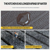 1 alfombra de cocina, antideslizante, resistente al aceite, impermeable, fácil de mantener, ideal para cocina, baño, entrada, balcón, decoración del hogar, regalo.